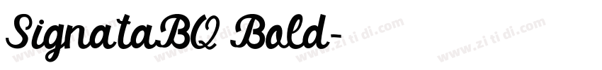 SignataBQ Bold字体转换 SignataBQ Bold字体转换